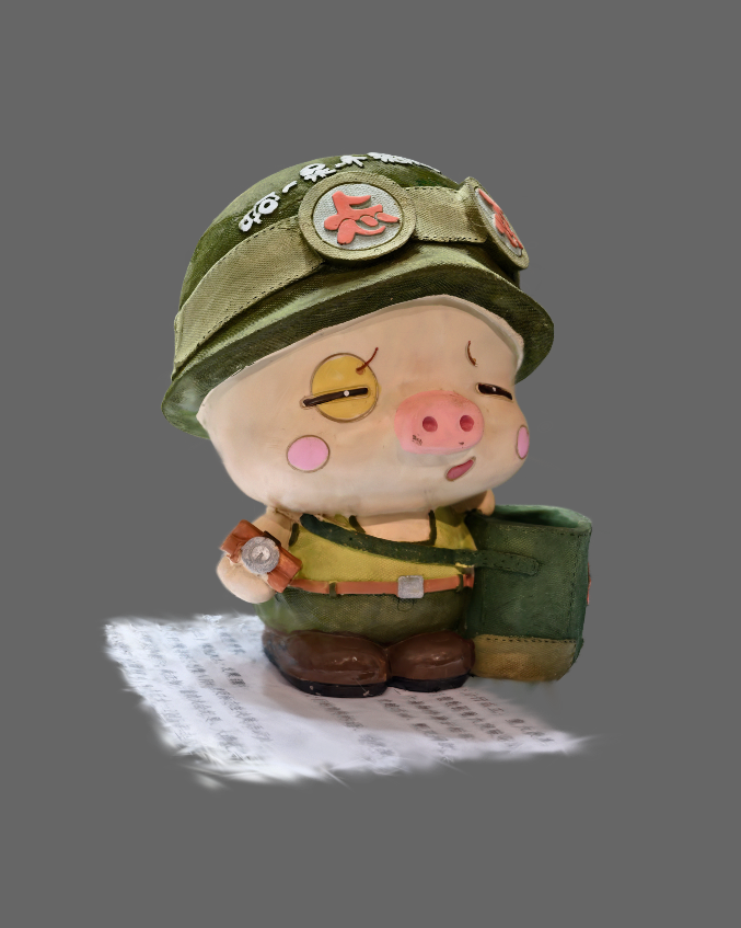 Gaussian Splat Piggy Doll